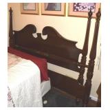 Queen 4 Poster Bed Frame w/ Head & Foot Board,