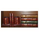 Contempo Painted Wood Bookends + Hinged Lid