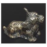 Vtg Italian AR 800 Silver Dog Figurine 23.7grams