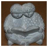 Isabel Bloom Signed 1994 Friends Reading Figure