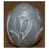 Isabel Bloom Signed 1986 Tulips Egg Paperweight