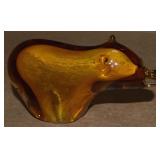 Dynasty Gallery Vinci Art Glass Bear Paperweight