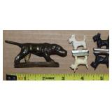 Vtg Lot of Dog Miniatures w/ Pointer + Magnetic