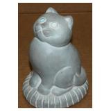 Isabel Bloom Signed 1986 Cat On Cushion Statue