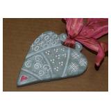 Isabel Bloom Signed XOXO Heart Ornament 5L