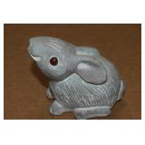 Isabel Bloom Signed Bunny Rabbit Statue 3.75"