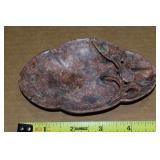 Chinese Carved Soapstone Soap Dish / Tray 5.25