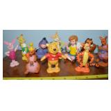 (10) Disney Winnie the Pooh Rubber Figure Toys