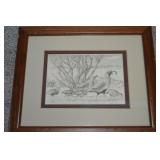 Douglas K Morris Gamble Quails Framed Fine Art