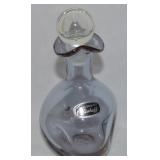 MCM Bischoff Lavendar Glass Pinched Bottle w/
