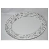Noritake Doranne 5505 Platinum Oval Platter 13 5/8