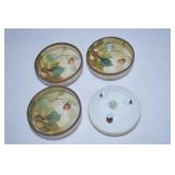 (4) Antique Morimura Nippon China Footed Salt Dips