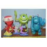 (6) Disney Pixar Monsters Inc Figures w/ Mike +