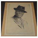 HL Gadbury Signed A Portrait: Samuel DeVoss Framed