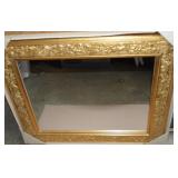New in Box Gold Gilt Framed Mirror 25.5 x 22