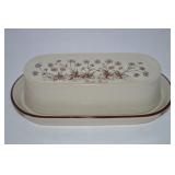 Noritake Stoneware Desert Flower Covered Butter