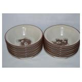 (12) Noritake Stoneware Desert Flower 6.5" Soup