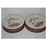 (12) Noritake Stoneware Desert Flower 8.25" Salad