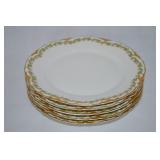 (5) Antique Haviland Limoges Gold Trim 6" Bread