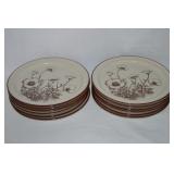 (12) Noritake Stoneware Desert Flower 10.5" Dinner