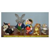 (5) Walt Disney Movie Figures w/ Pinocchio Thumper