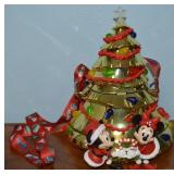 Disney Parks Mickey & Minnie Golden Christmas Tree