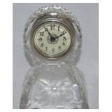Antique ABP Cut Glass Mantle/Desk Clock 5.5t