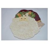 Grasslands Road Holiday Santa Cookie Plate 11"