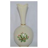 Lenox Holiday 8"t High Vase 24k Gold Trim