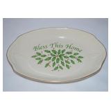 Lenox Holiday Bless This Home Tray 772133 11"
