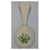 Lenox Holiday 8"t High Vase 24k Gold Trim