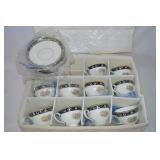 (10) Wedgwood Runnymeade Dark Blue Cup & Saucer