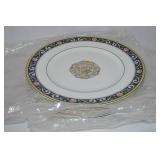 (10) Wedgwood Runnymeade Dark Blue Dinner Plates