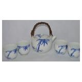 5pc Toyo-style Signed Japanese Bamboo China
