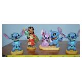 (4) Walt Disney Lilo & Stitch Figures