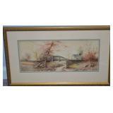Hazel Anthony Smith Signed Orig Watercolor Framed