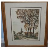Roger Hebbelinck Signed LE Framed Fine Art Etching