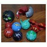 Lot of (9) Bakugan Battle Brawler Toy Figures