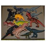 Collection of (13) Medium Plastic Dinosaur Toys