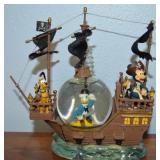Disney Parks Pirate Mickey & Crew Snow Globe w/