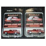 (2) Snap-on Glo-Mad Street Rod 1:64 Diecast Cars