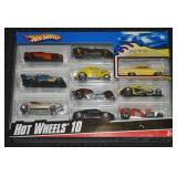 Hot Wheels 10 Diecast Car 2007 Set in Box
