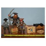 (7) Walt Disney Pirates of the Caribbean Figures
