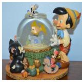 Walt Disney Pinocchio Fish Bowl Musical Snow Globe