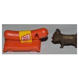 (2) Vtg Advertising Pcs w/ Ideal Dog Food Metal +