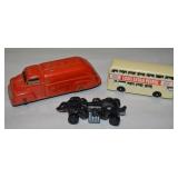 (3) Vtg Vehicles w/ Tootsietoy Tanker, Matchbox