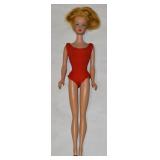 1958 Mattel Barbie Blonde Ponytail Doll w/ Red