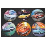 (6) Franklin Mint Wieland Chevy Corvette Porcelain