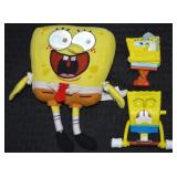 (3) Spongebob Squarepants Toys w/ Plush