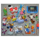Vtg-Newer Toys w/ ALF, Sonic, Scooby Doo Ring,